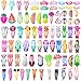 Girls Hair Clips Barrettes, Funtopia 80 Pcs Lovely Animal Fruit Printed Pattern Metal Snap Hair Clips Cartoon Design Hairpins for Kids Teens Pets