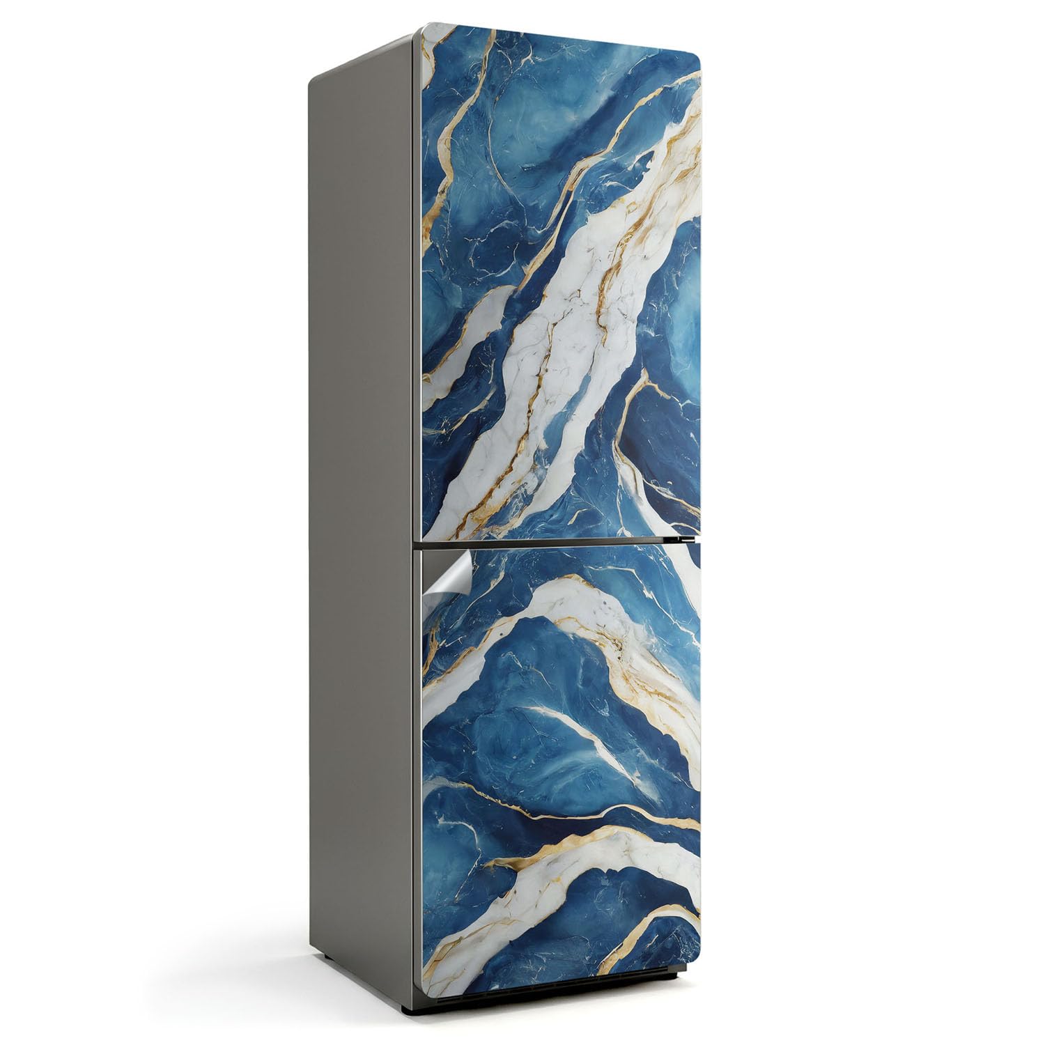 Autocollants pour frigo marbre abstrait pour créer une cuisine moderne et chic