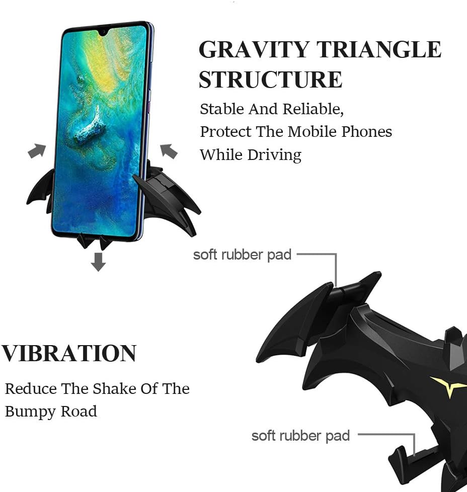 RFSRZ Car Vent Bat Mount Creative Bat Car Phone Holder Mount Universal Gravity Automatic Locking Hands Free