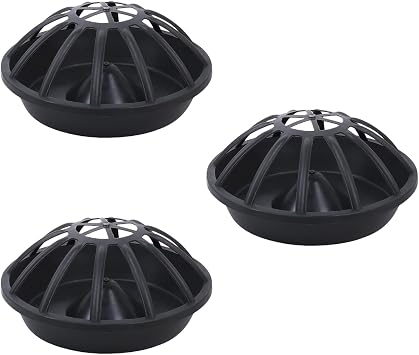 Heavy Duty 12 Slot Chicken Feeder Food Water Feeder Bowl Waste Prevention Feeding Trough for Multiple Farm Birds 3 Pieces Poultry Feeding Equipment