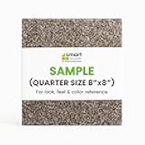 Smart Squares Walk in The Park Premium Made in The USA Carpet Tiles 18x18 Inch, Soft Padded, Seamless Appearance, Peel and Stick for Easy DIY Installation (444 Granite, Sample (8” x 8”))
