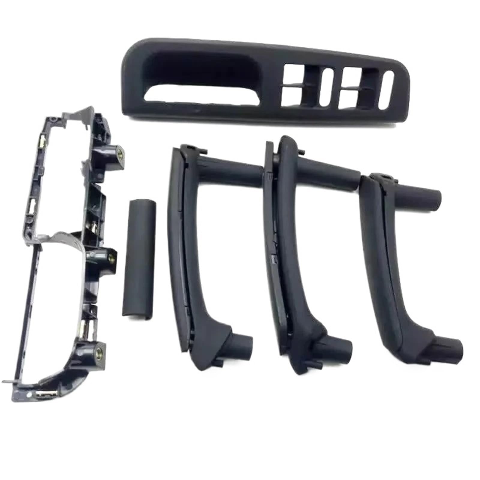 JYUTDW Door Inner Handle for Passat B5 1998-2005 Car Interior Handle Inner Door Armrest Panel Pull(Black-Set)