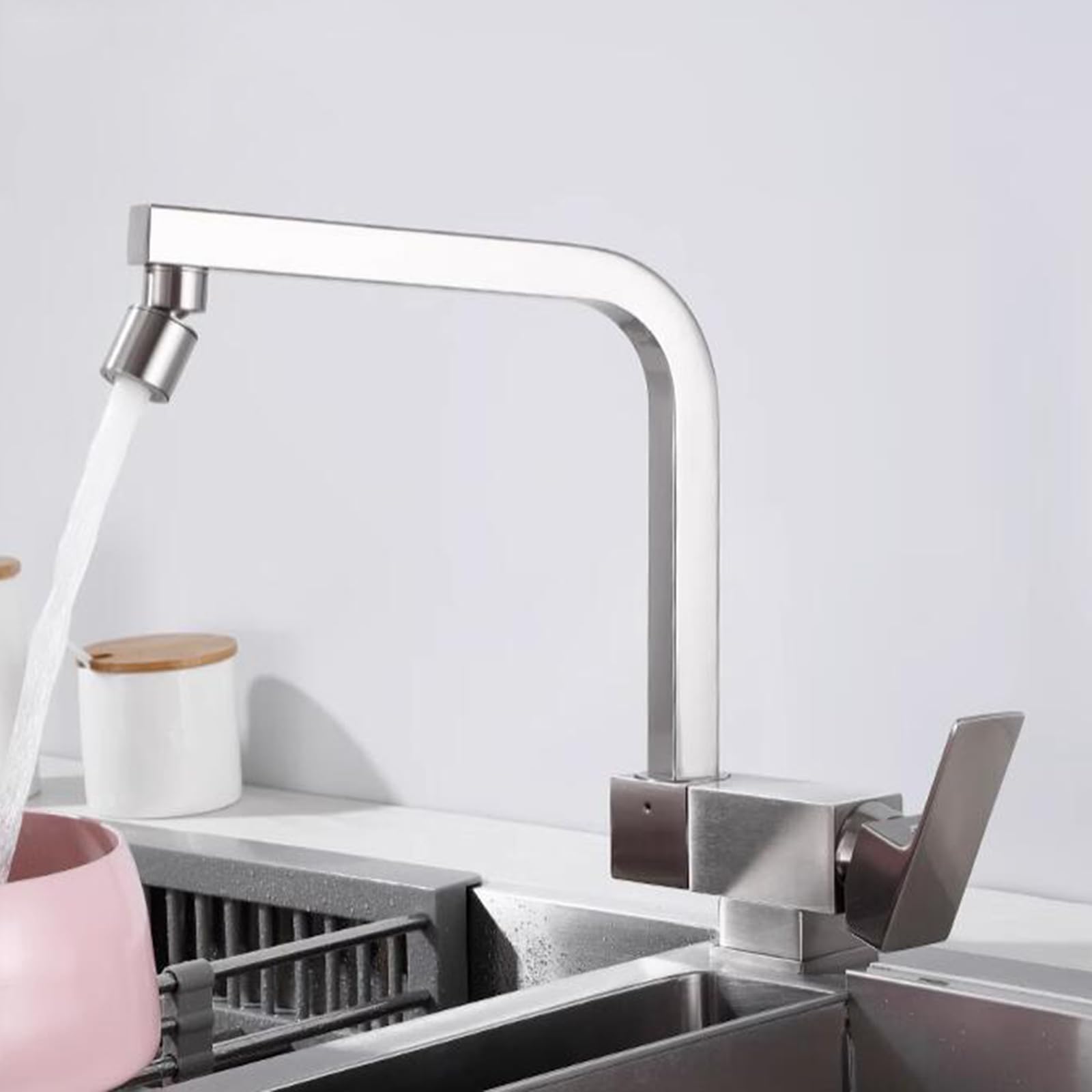 Robinet de cuisine pliant 2 modes mitigeur eau chaude froide