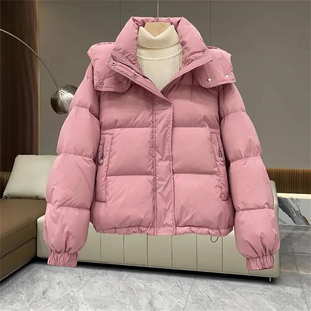 Women’s Hooded Cotton Padded Jacket With Parka Style Autumn Winter Warm Casual Thicken Outwear Short Coat