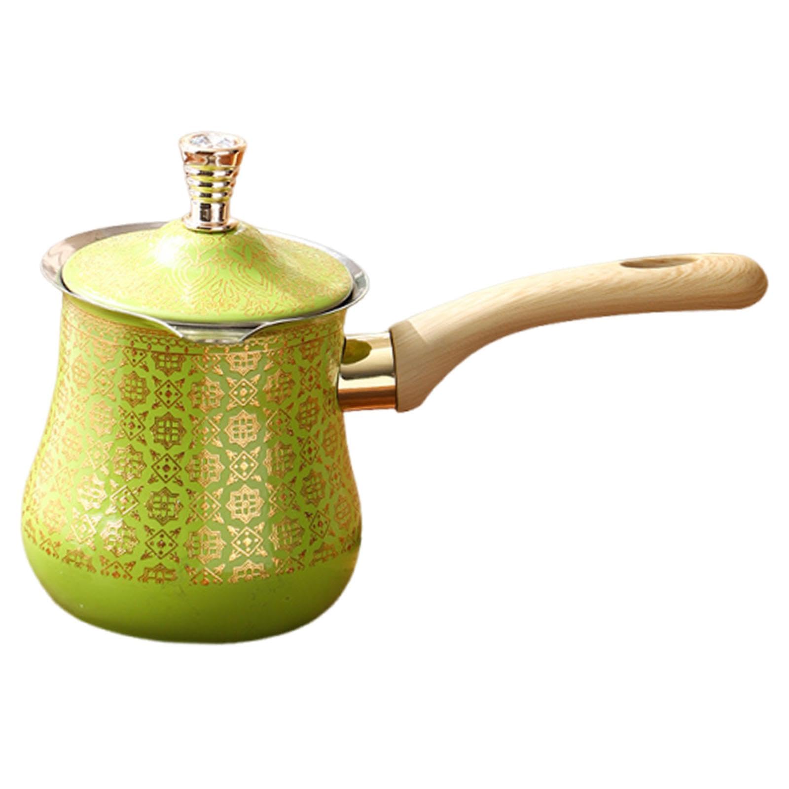 Cafetera, Fácil de Usar, para Cocinas de Inducción, de Acero Inoxidable Verde, Ideal para Camping, Cocina O Restaurante, tal como se describe, 900ml