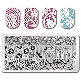 Born Pretty Nail Art Stamp Template Image Plate Hollow Lace BP-L030
