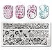 Born Pretty Nail Art Stamp Template Image Plate Hollow Lace BP-L030