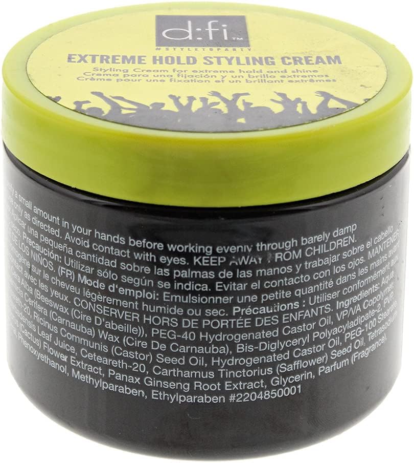 D:fi Hair Extreme Hold Styling Cream 5.3 oz (New Packaging)