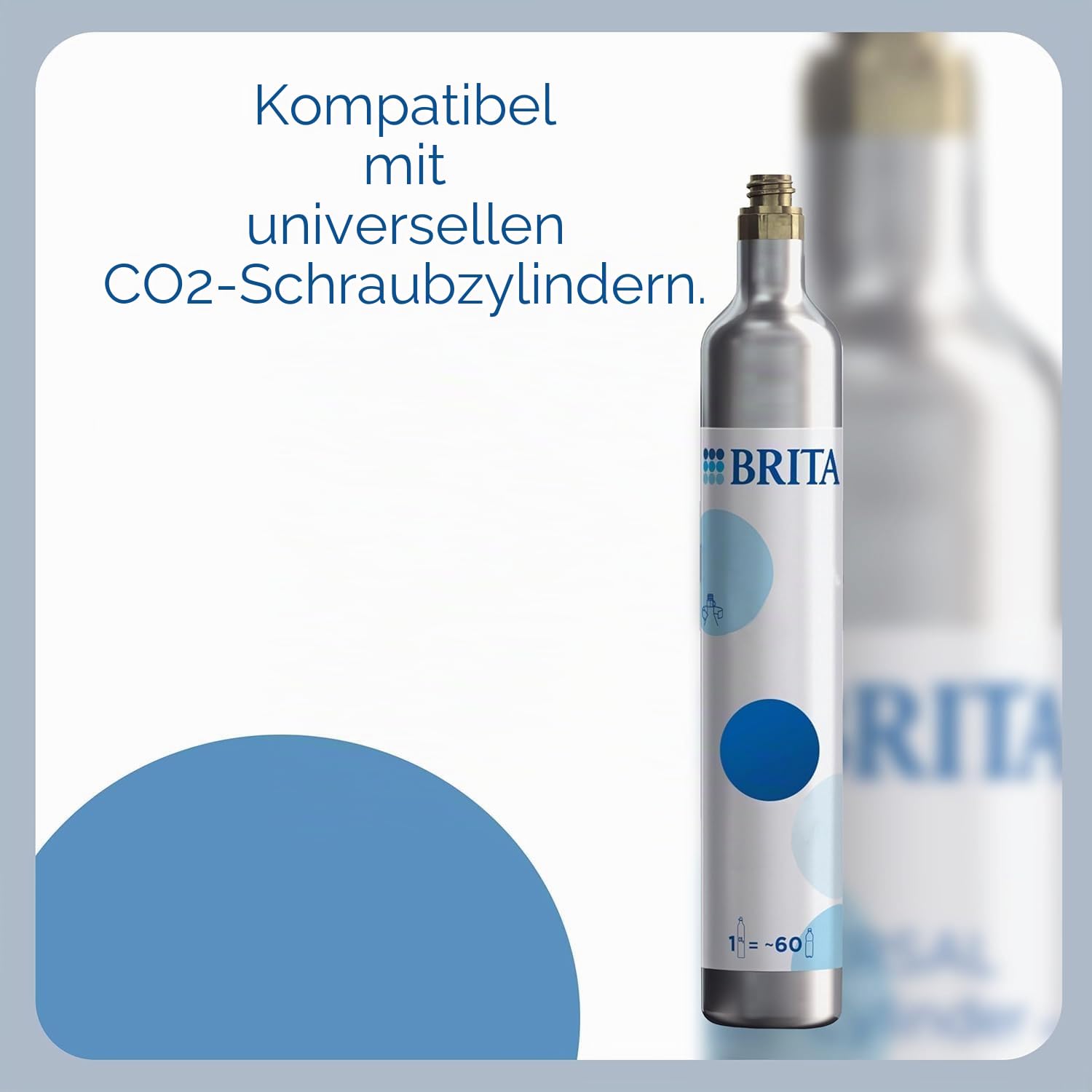 BRITA Wassersprudler sodaONE (schwarz) inkl. CO₂-Zylinder und BPA-freier PET-Flasche | Macht aus Trinkwasser spritziges Sprudelwasser (bis zu 60l pro Zylinder) – Trinkwassersprudler für zuhause