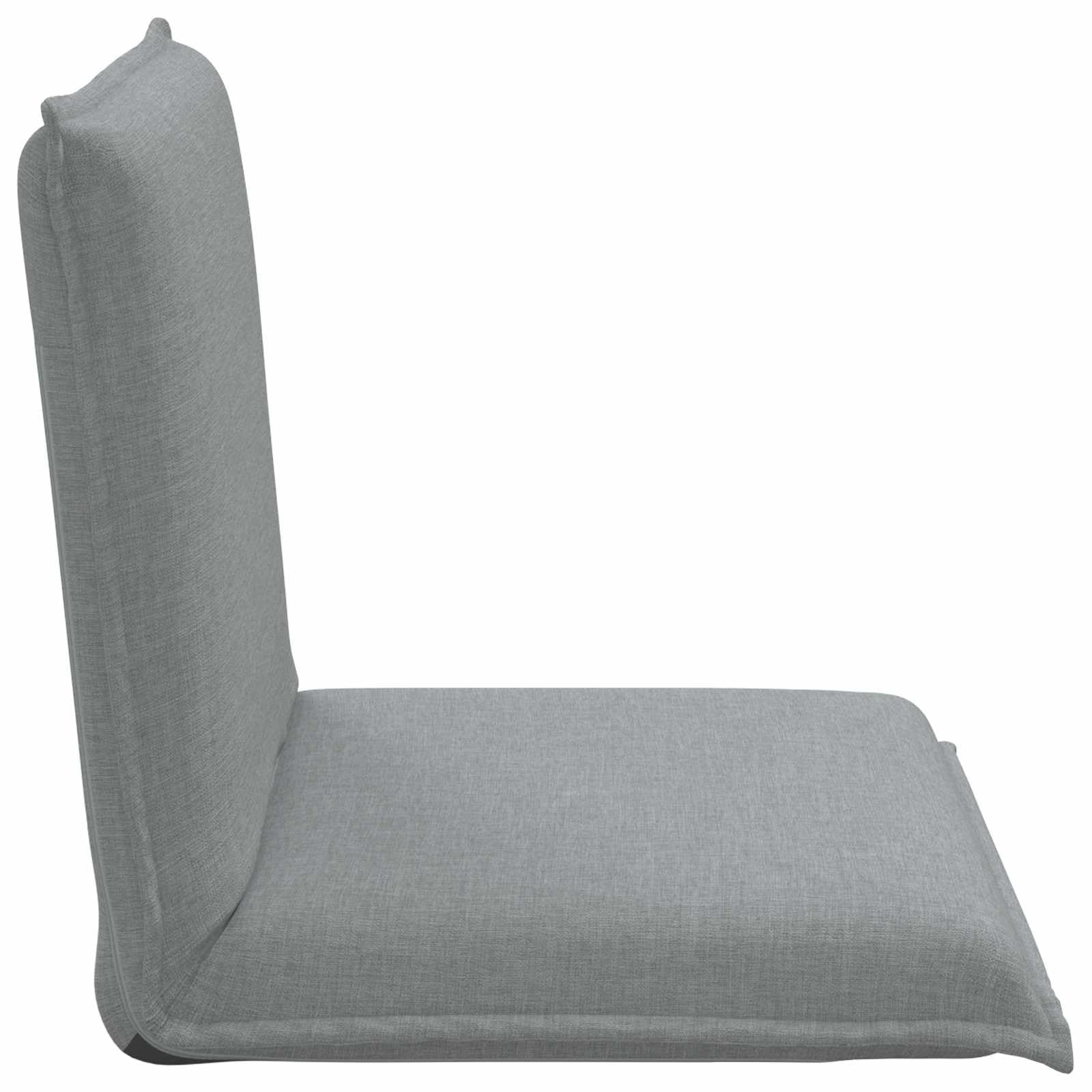 Poltrona da pavimento regolabile, grigio, 57 x 64 x 59 cm