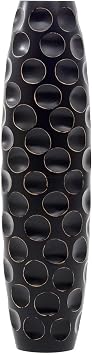 Leewadee Large Floor Vase 26 inches Mango Wood for Pampas Grass, Dried Flowers