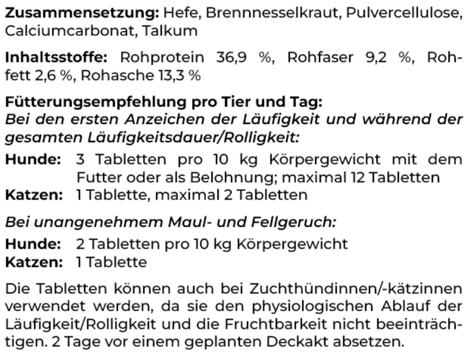 Canina 14230 9 Dog-Stop forte Tabletten, 60St