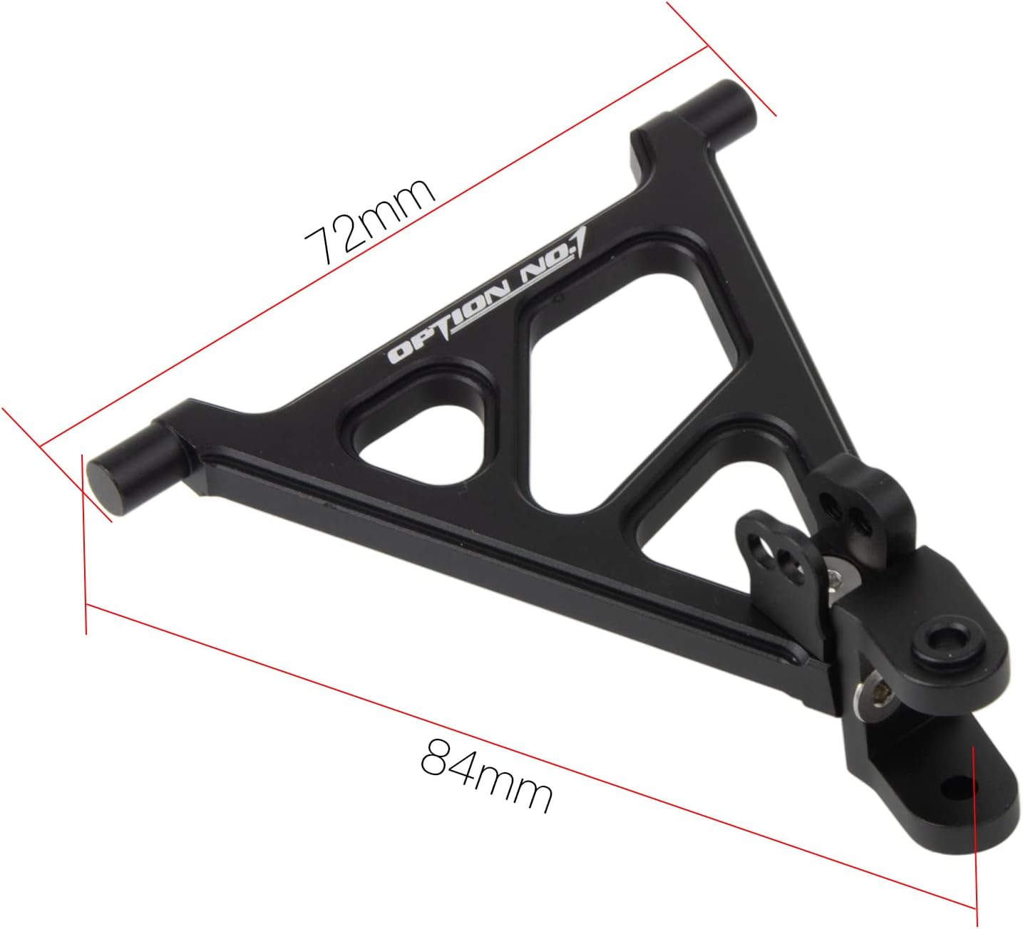 Aluminum Front Lower Arms Set for Tamiya CW-01 Chassis Lunch Box/Grasshopper/Hornet RC Car Upgrades Parts