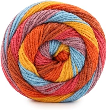Caron Cinnamon Swirl Cakes Yarn, Beach Towel