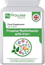 Complete Multivitamin with Iron 180 Tablets (6 Month Stock) | Daily Multivitamin Supplement | Vegan Immune Support | Made in the UK by Prowise Healthcare Standard GMP