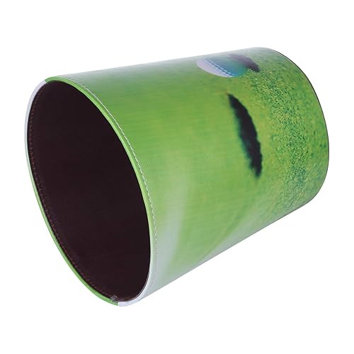 Vista 84 de Papelera, Retro Estilo Europeo Hogar Oficina en Casa Redondo de Cuero de la PU Papelera de Papelera Cubo de Basura Cubo de Basura Papelera Papelera