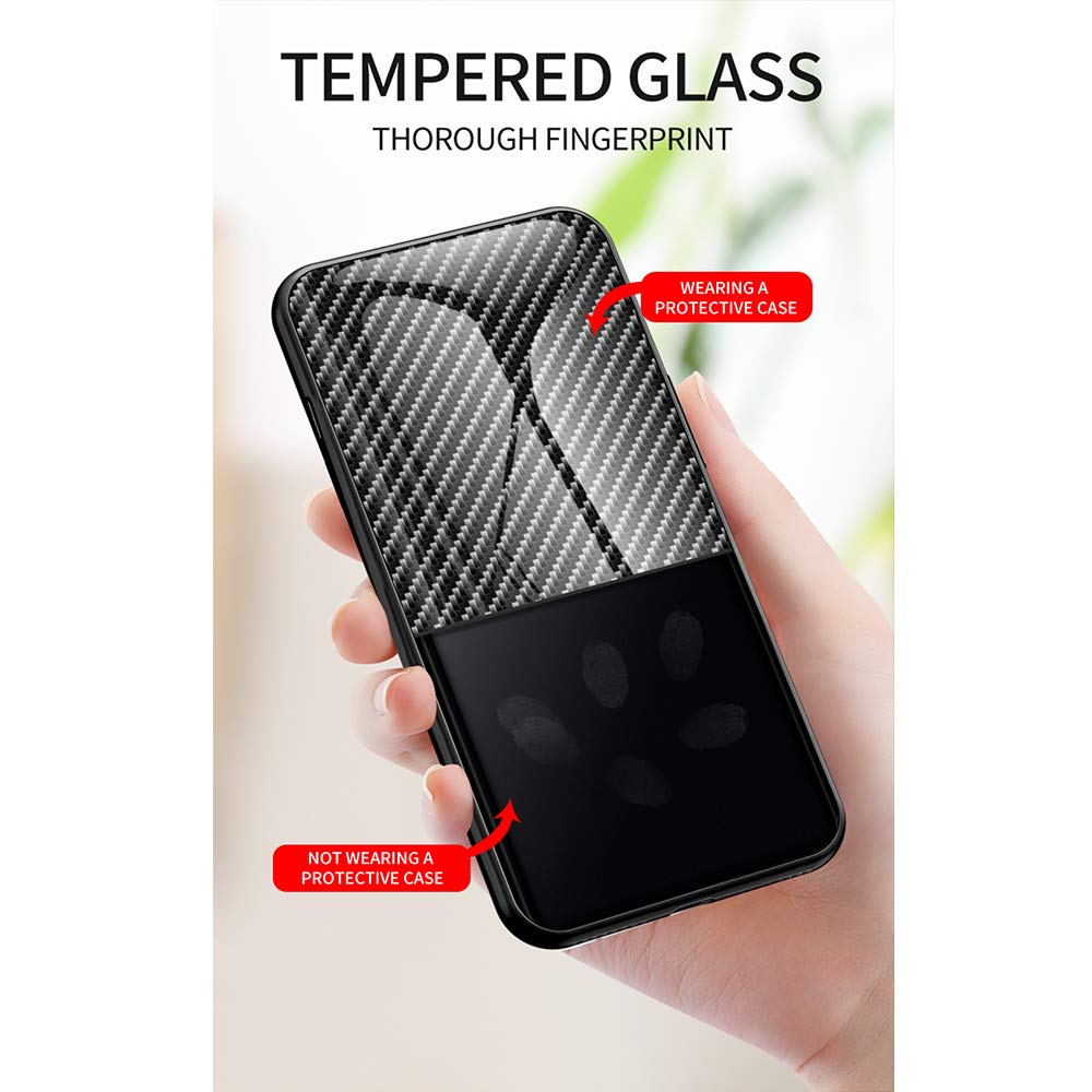 Cover Per Oppo Reno 4 Pro 5G In Vetro Temperato 9H Con Effetto Marmo - Bordo TPU Morbido - Sottile E Protettiva - 3