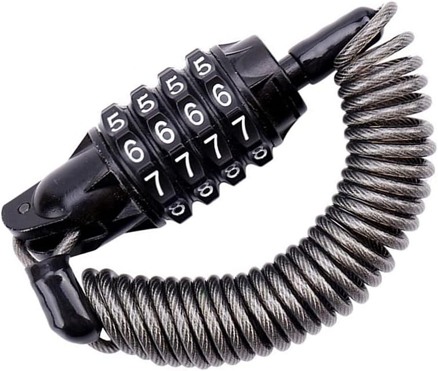 Motorcycle Helmet Lock Bike Lock Chain 4 Digit Password Chain Lock