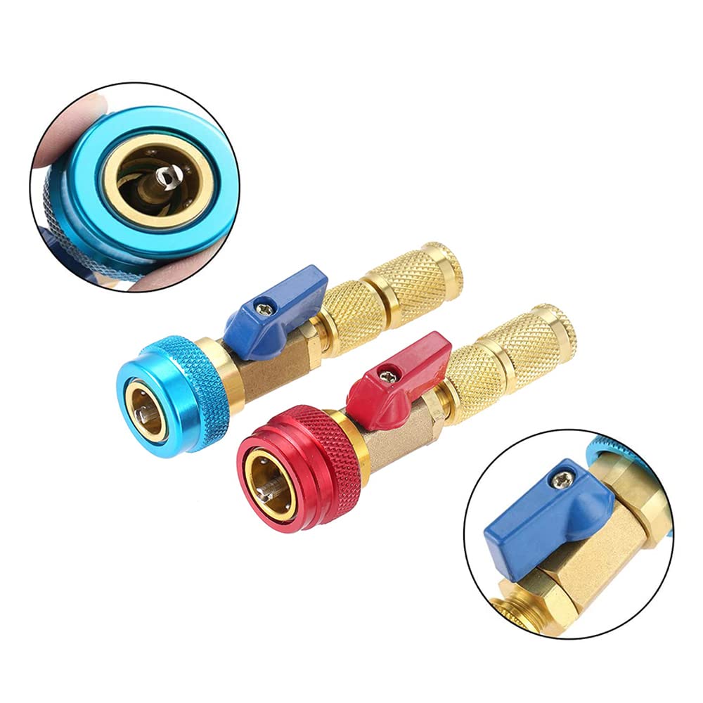 Riloer R134 R1234YF Kit di strumenti per la rimozione del nucleo della valvola dell'aria, adatto per refrigeranti condizionatori d'aria R134 e R1234YF