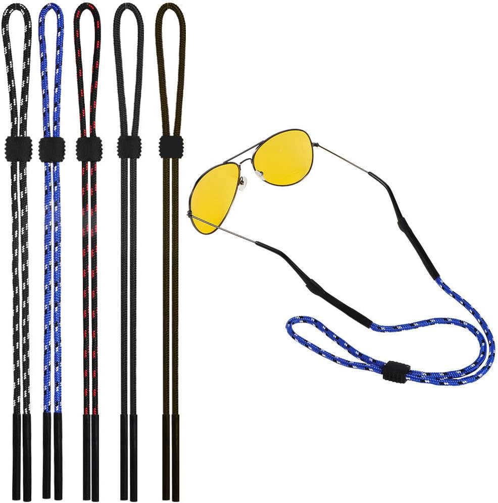FANCYLEO EU 5 Colors Glasses Strap Adjustable Eyeglasses Strap Sports Securely Neck Strap Rope Glasses Lanyard