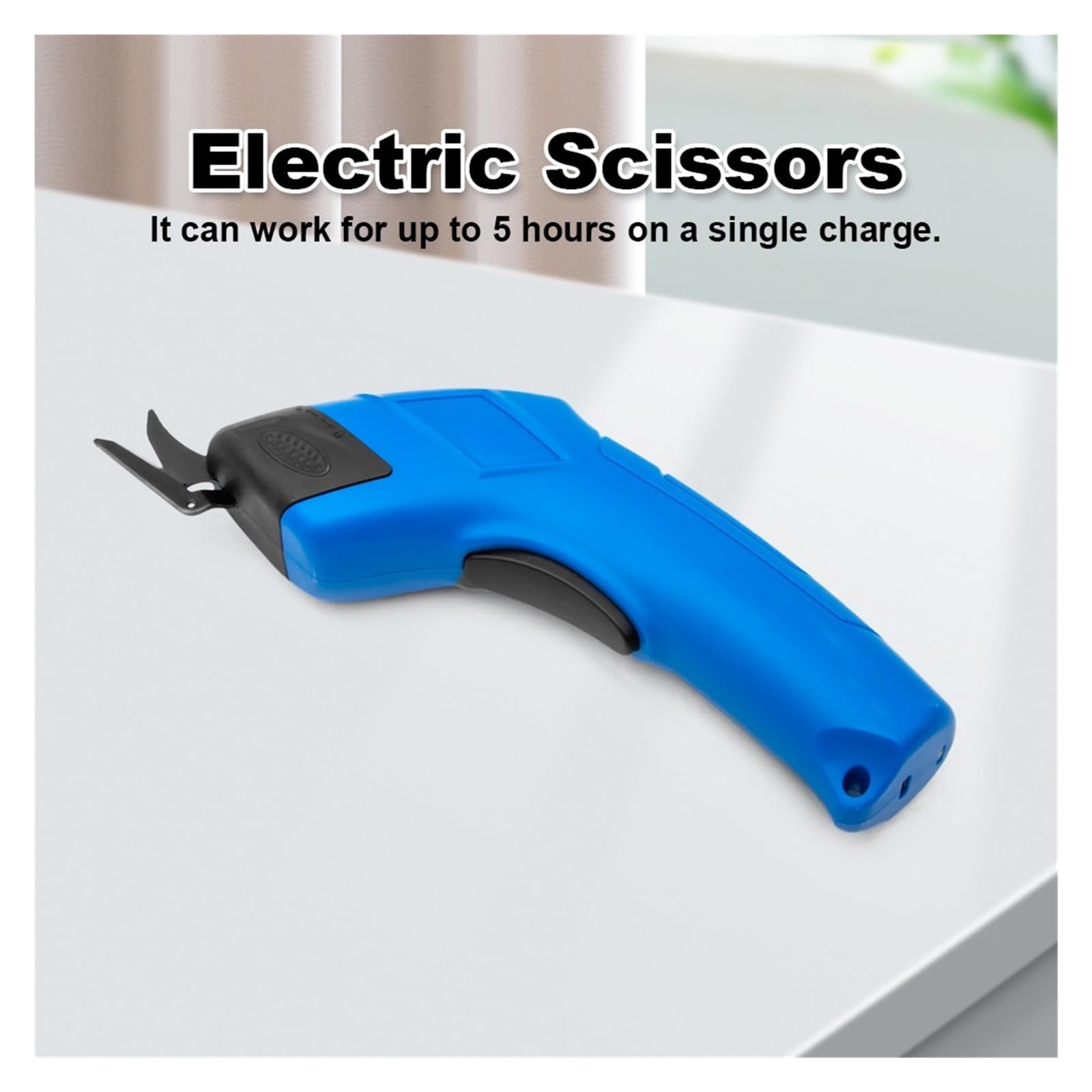 Tijeras Eléctricas Inalámbricas For Cortar Tela Con Doble Hoja, De Coser For Algodón, Cuero Y Corte suave