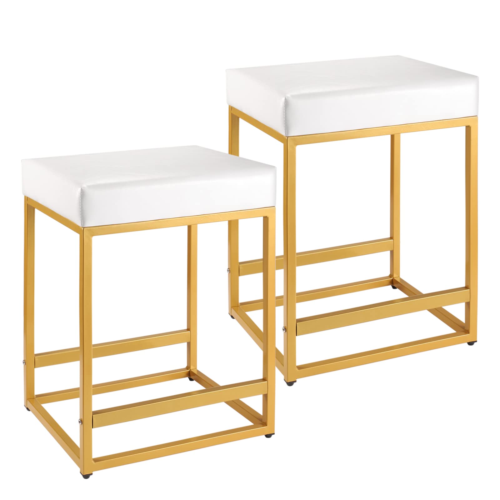 FLYZC Counter Height Bar Stools Set of 2, 24 inch Counter Stools with