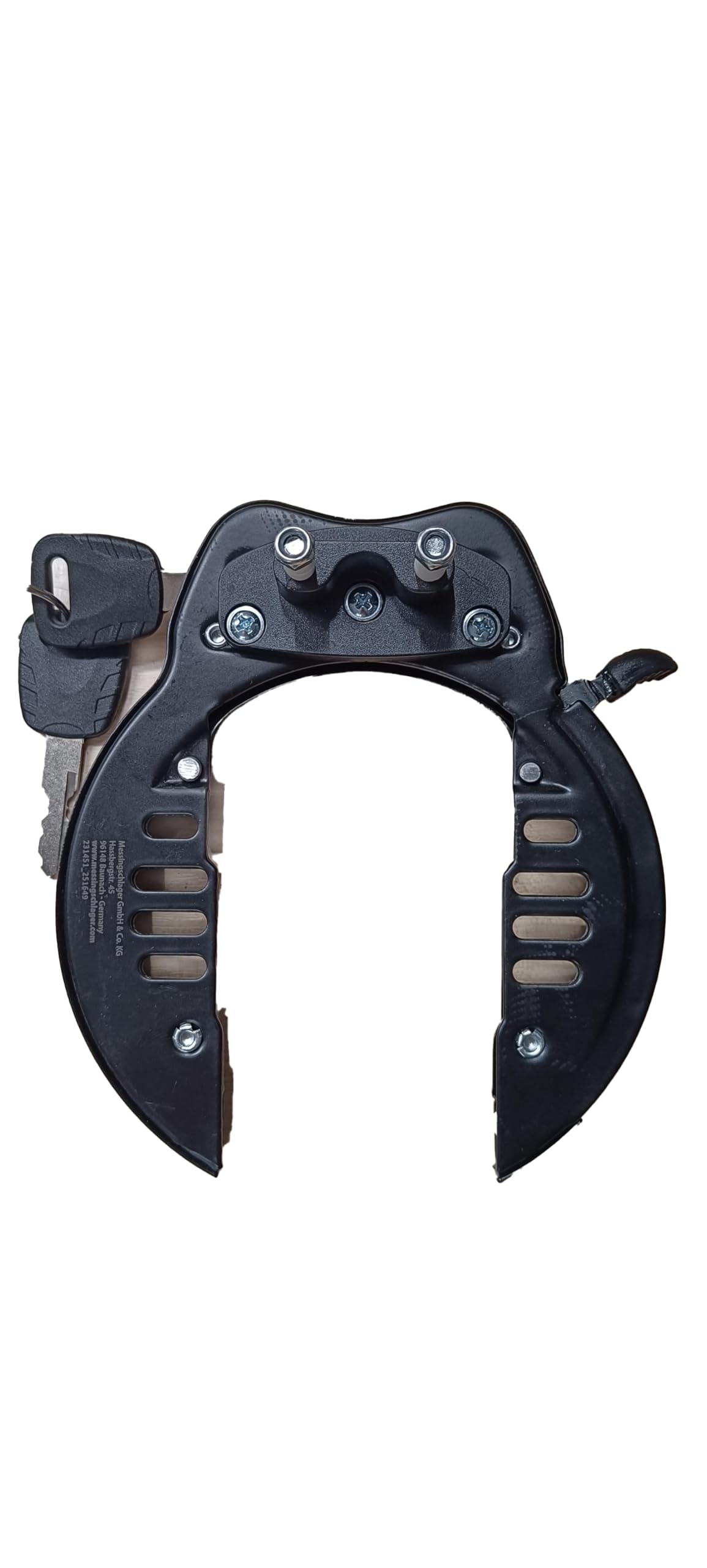 Rahmenschloss mit Kette, 70 mm Durchlaufbreite, Kette 1000 mm, ideal für breite Reifen, RINGCHAIN XL von M-WAVE