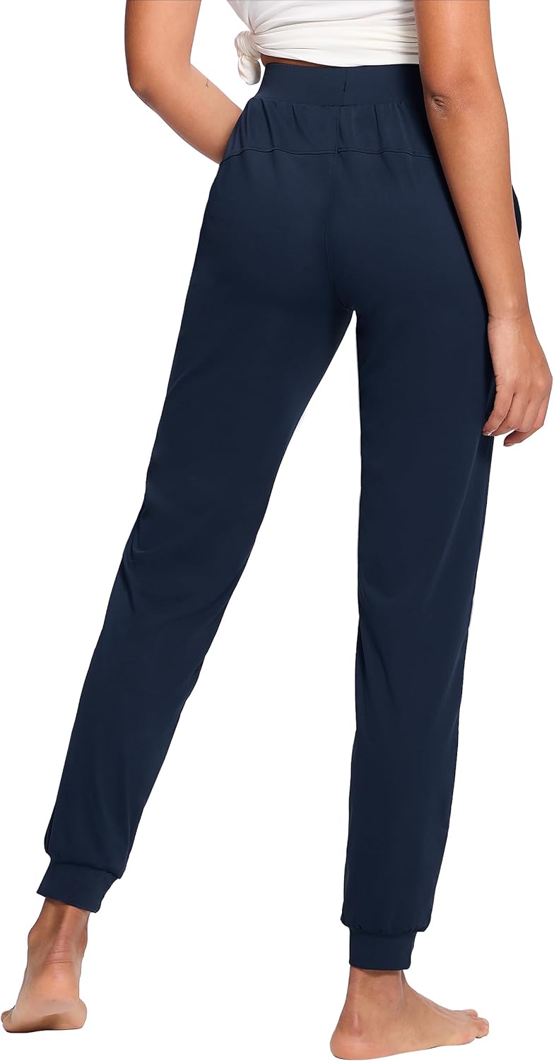 Women's 31"/33"/35"/37" Tall Inseam Joggers Running Sweatpants Pockets Tapered Athletic Workout Lounge Pants - Image 2