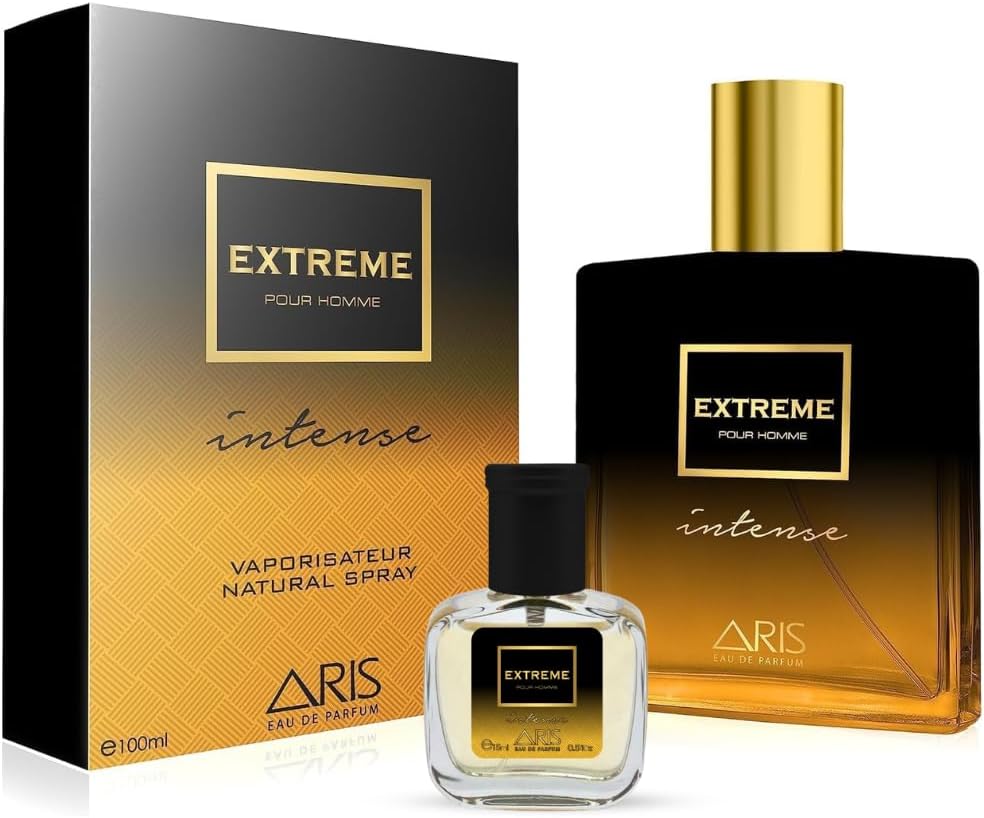 Extreme Intense Eau de Parfum for Men – Long-Lasting Woody Citrus Fragrance – 100ml Cologne Spray for Daily or Evening Wear – Comes with Extra 15ml Sample (Random Scent Included)