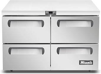 Migali C-U48R-D-HC 48 Under-counter & Work Top Refrigerator with Drawers