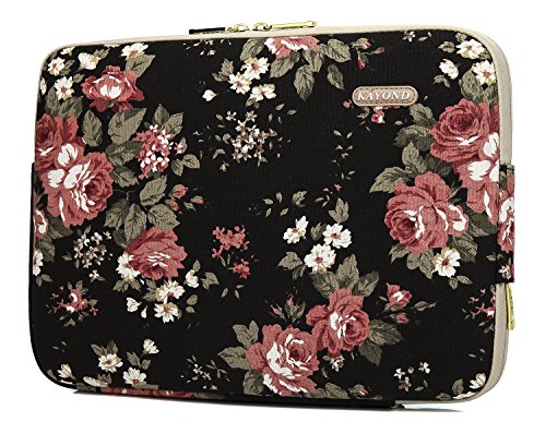 Étui pour ordinateur portable 14 pouces résistant à l'eau motif fleurs - 2