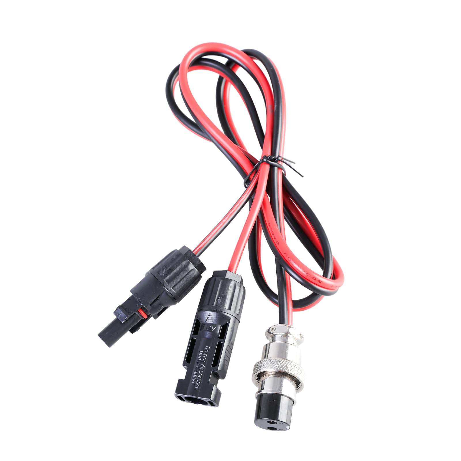 Maxtonser 100cm Multi-Contact 4 to GX20 2Pin Aviation Power Cable 150W 10A Charging Wire for Outdoor Energy Storage & Solar Panel