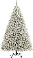 Árvore De Natal 2,10cm Pinheiro Luxo Nevada 1200 Galhos Cheia Pé de Ferro Resistente Tradicional Premium