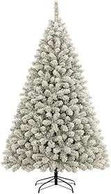 Árvore De Natal 2,10cm Pinheiro Luxo Nevada 1200 Galhos Cheia Pé de Ferro Resistente Tradicional Premium