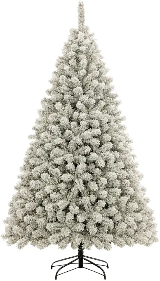 Árvore De Natal 2,10cm Pinheiro Luxo Nevada 1200 Galhos Cheia Pé de Ferro Resistente Tradicional Premium