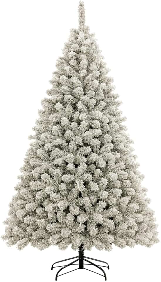 Árvore De Natal 2,10cm Pinheiro Luxo Nevada 1200 Galhos Cheia Pé de Ferro Resistente Tradicional Premium