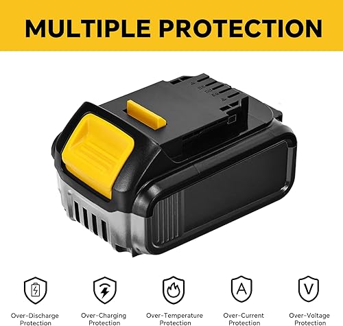 Miniatura 2 de LaiPuDuo Caja de plástico de repuesto de batería para DeWalt 20V DCB201, DCB203, DCB204, DCB200 18V Li-ion cubierta piezas para 3A 4A 5A