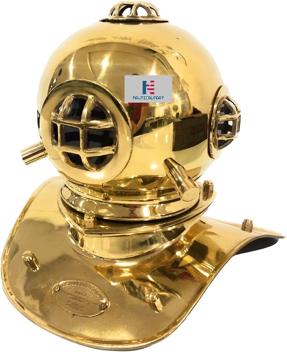Brass Divers Diving Helmet Miniature US Navy Vintage Handmade Decorative