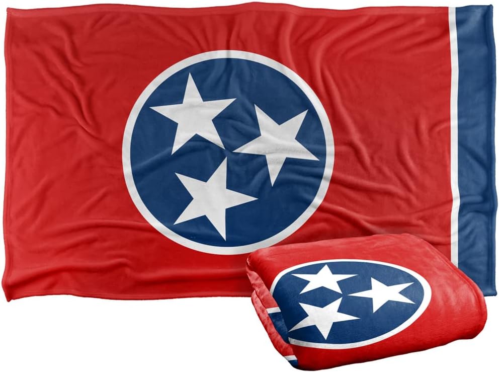 Trevco Tennessee Flag Silky Touch Super Soft Throw Blanket 36" x 58"