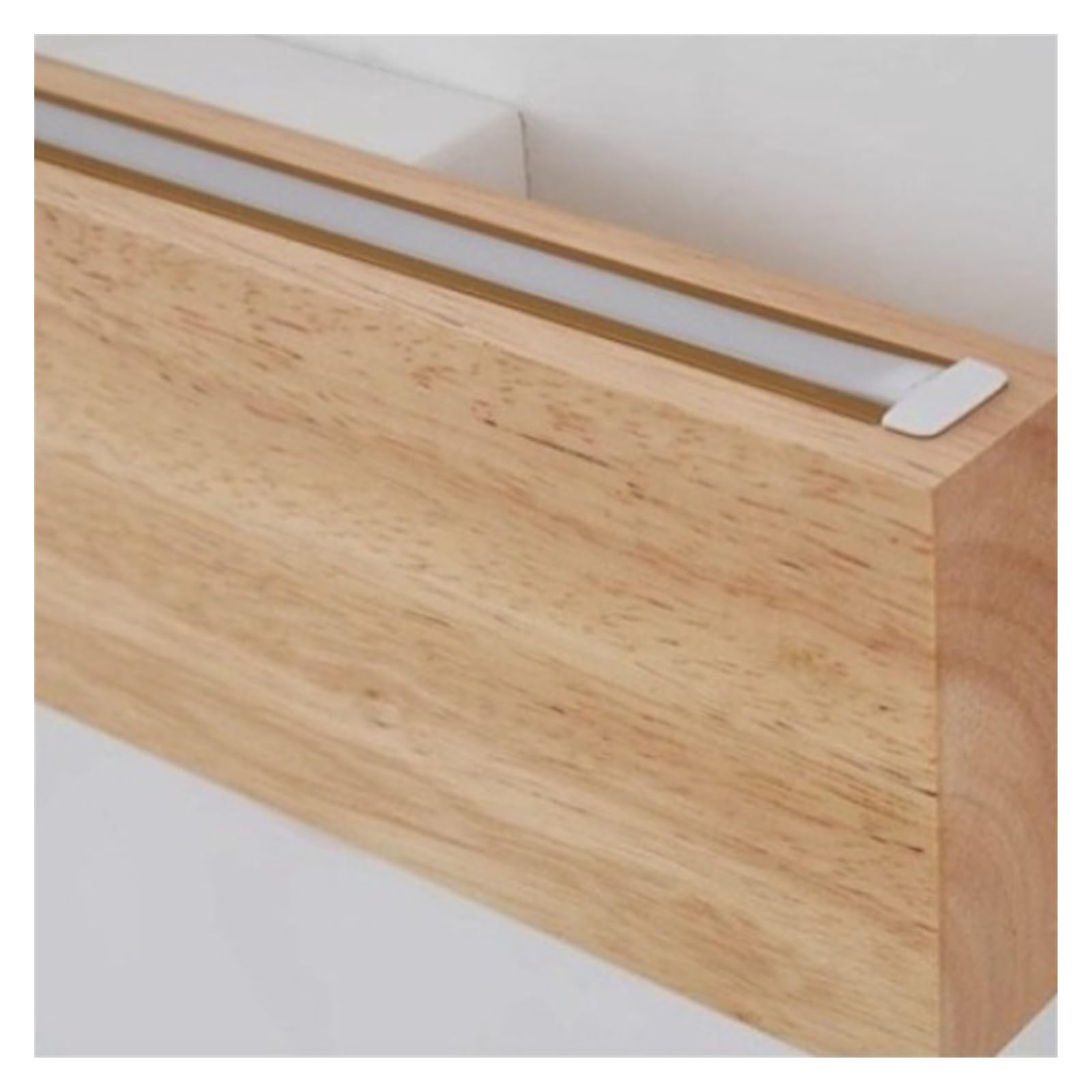 ISCBAFYX Kinkiet, kinkiety z litego drewna w stylu japońskim Sypialnia Nocna Kwadratowa LED z bali Korytarz Klatka schodowa Obrotowe lampki do czytania (3 kolory, 22 cm)