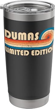 DUMAS Retro 70s 80s Sunset Stripe Stainless Steel Insulated Tumbler