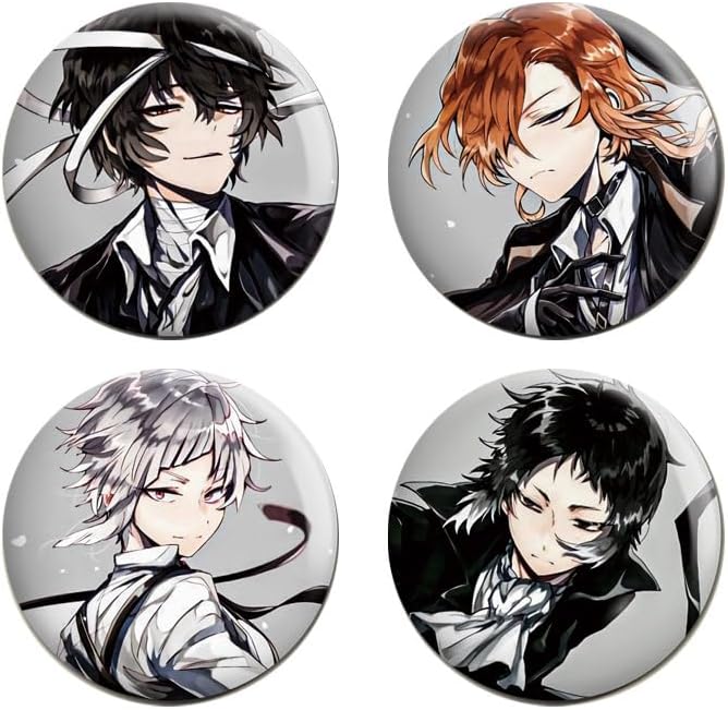 Xinchangda Bungo Stray Dogs Broschennadeln-Set, Emaille-Abzeichen ...