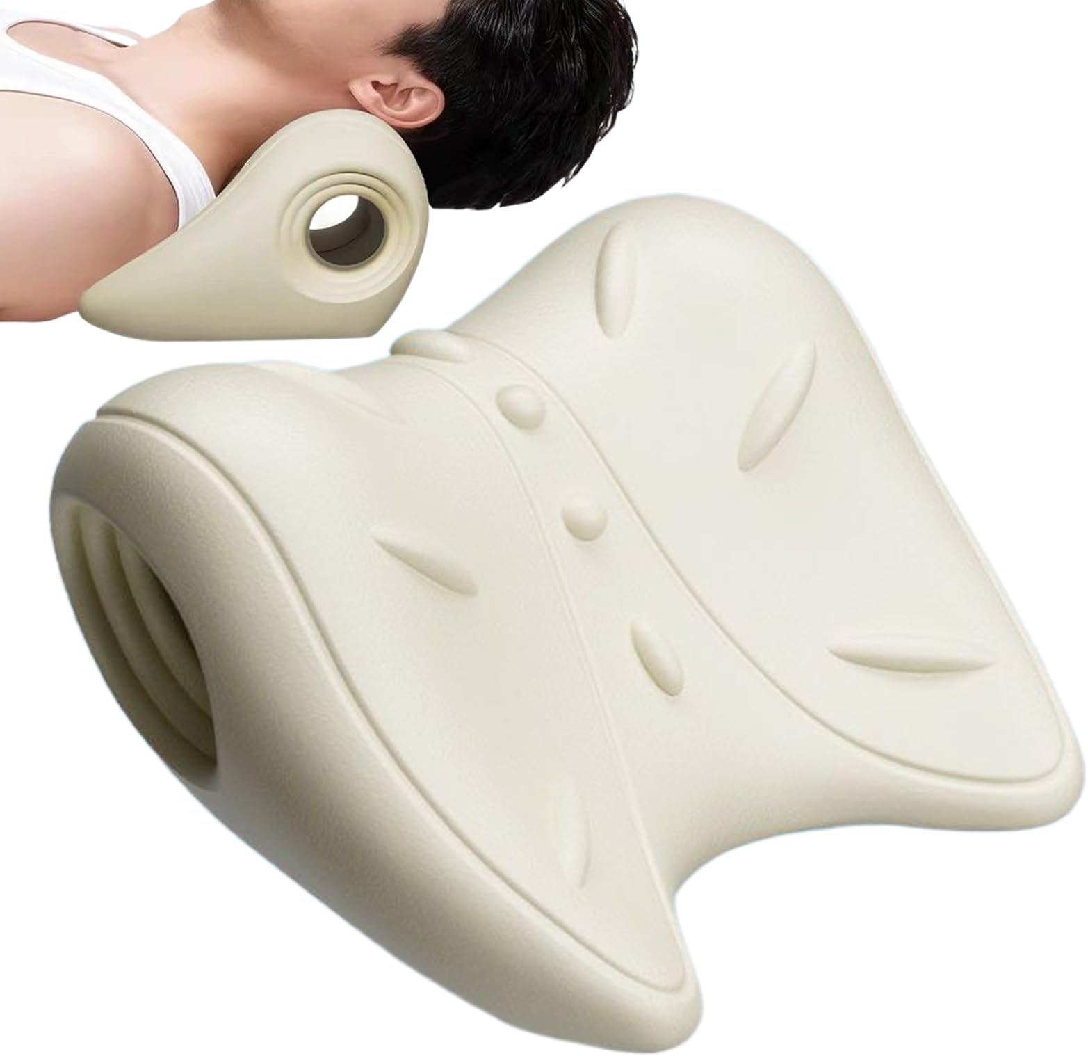 Cervical Traction Device – Neck Massager | Neck Stretcher with Heat | To Relieve Neck , Cervical Support, Correction, Muscle Relaxation, In El Ho