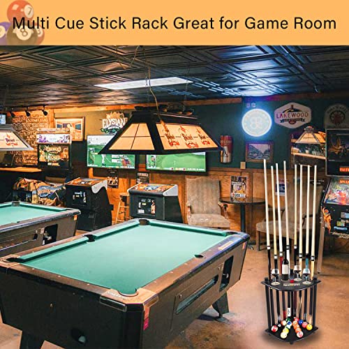 Moyansuper 8 Pool Cue Rack -Billiards Cue Rack Pool Billiard Stick & Ball Floor Stand With Scorer (Cue Rack Only) #TOP5