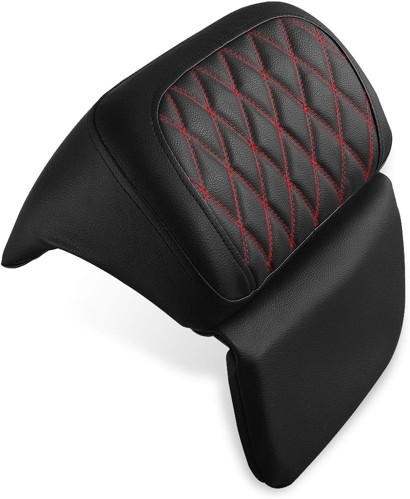 Chopped Razor Tour Trunk Backrest Pad Fit for Harley (Red)
