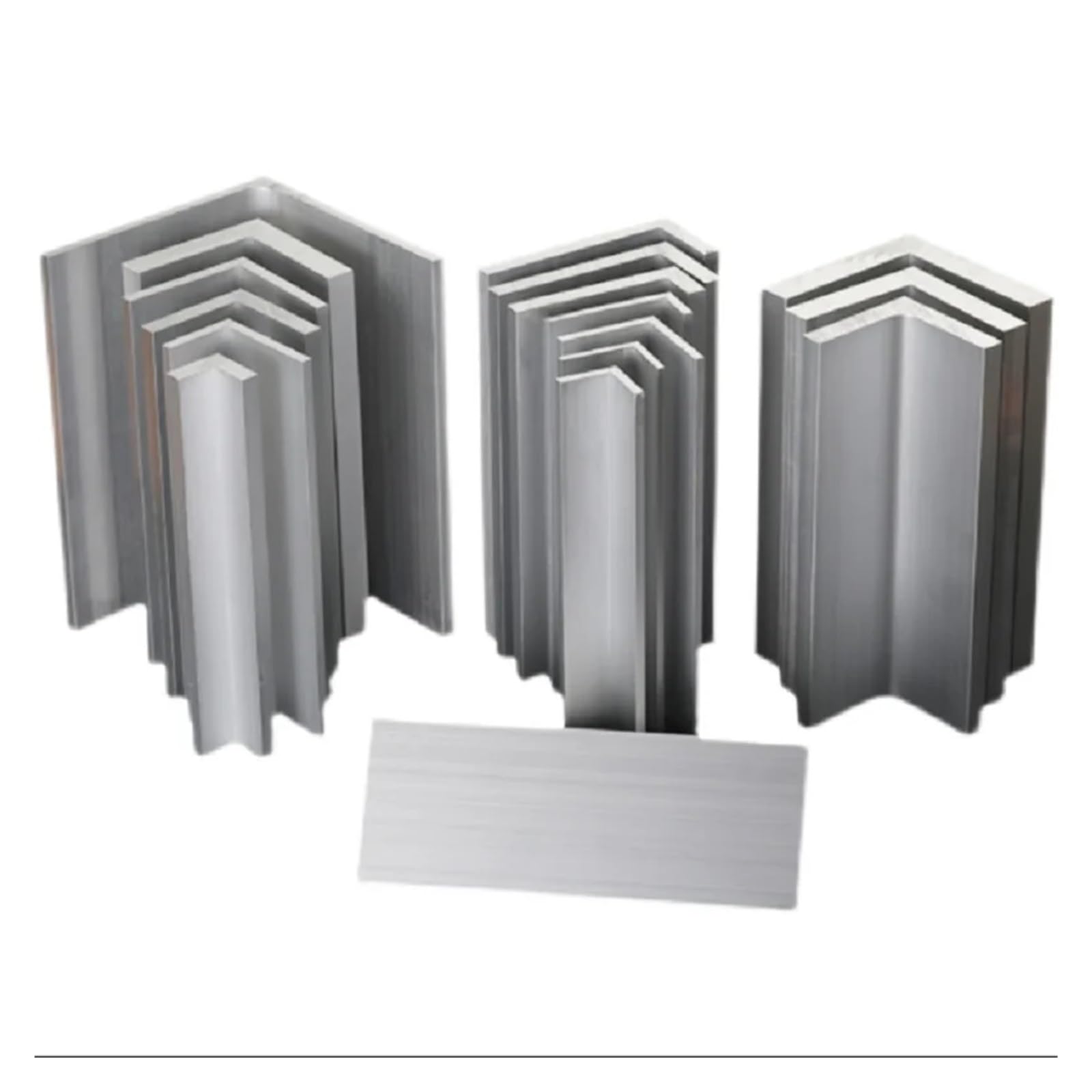 Perfiles angulares de aluminio 6061 en forma de L, material de aleación for bricolaje(6X50X50mm)