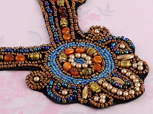 Alilang Chunky Colorful Ethnic Festival Tribal Beaded Bib Collar Choker Costume Necklace #TOP1