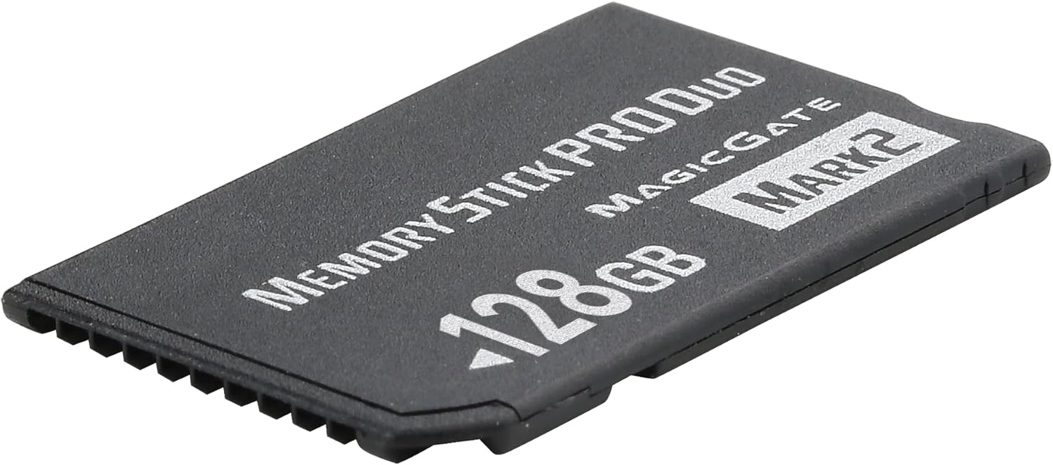 Original MS 128GB High Speed Memory Stick Pro Duo (Mark2) for PSP 3000 & Digital Camera - Fast Data Transfer, Large Storage, Perfect for Continuous Shooting