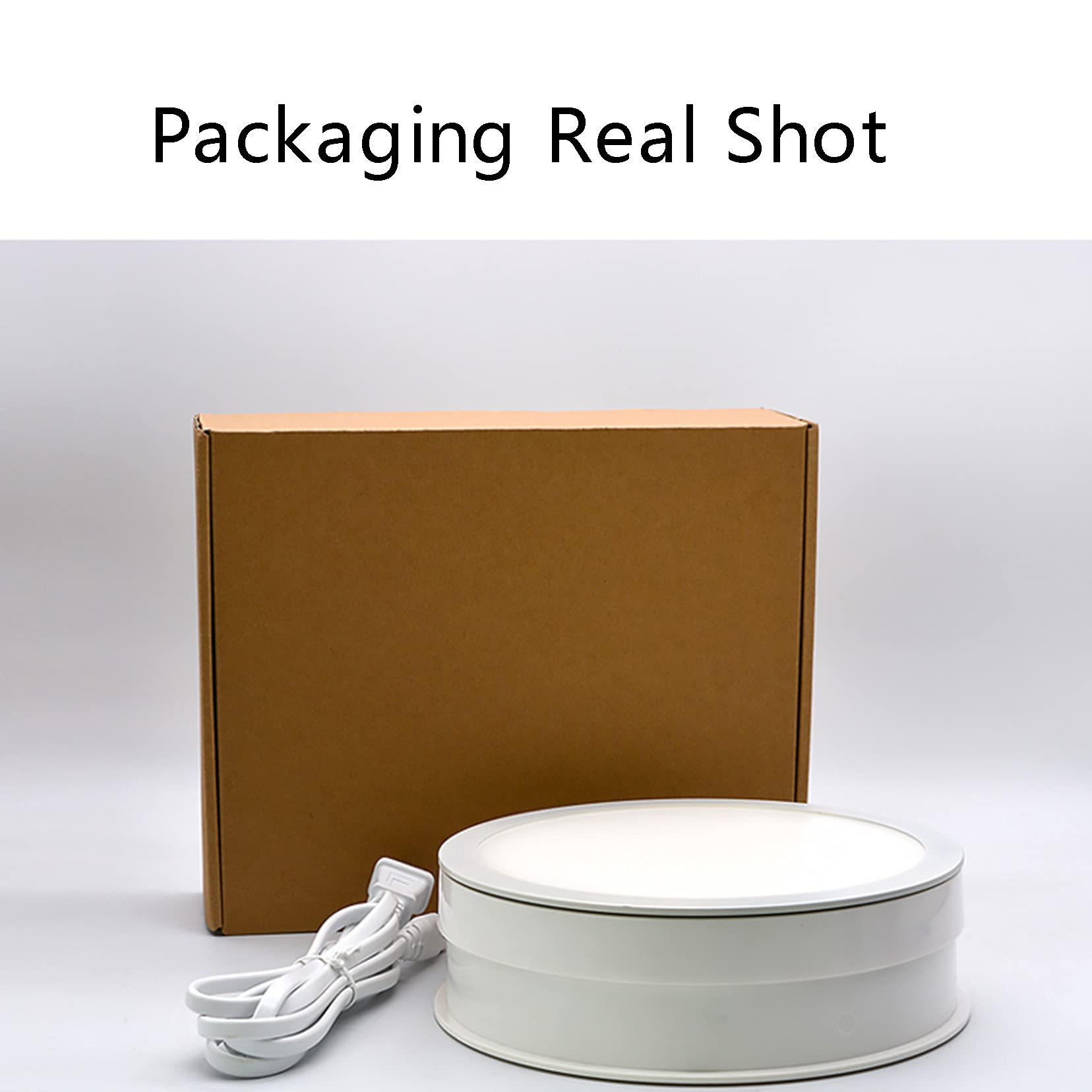 PATIKIL Drehbarer Display Ständer Mit LED Licht - 360 Grad Rotation