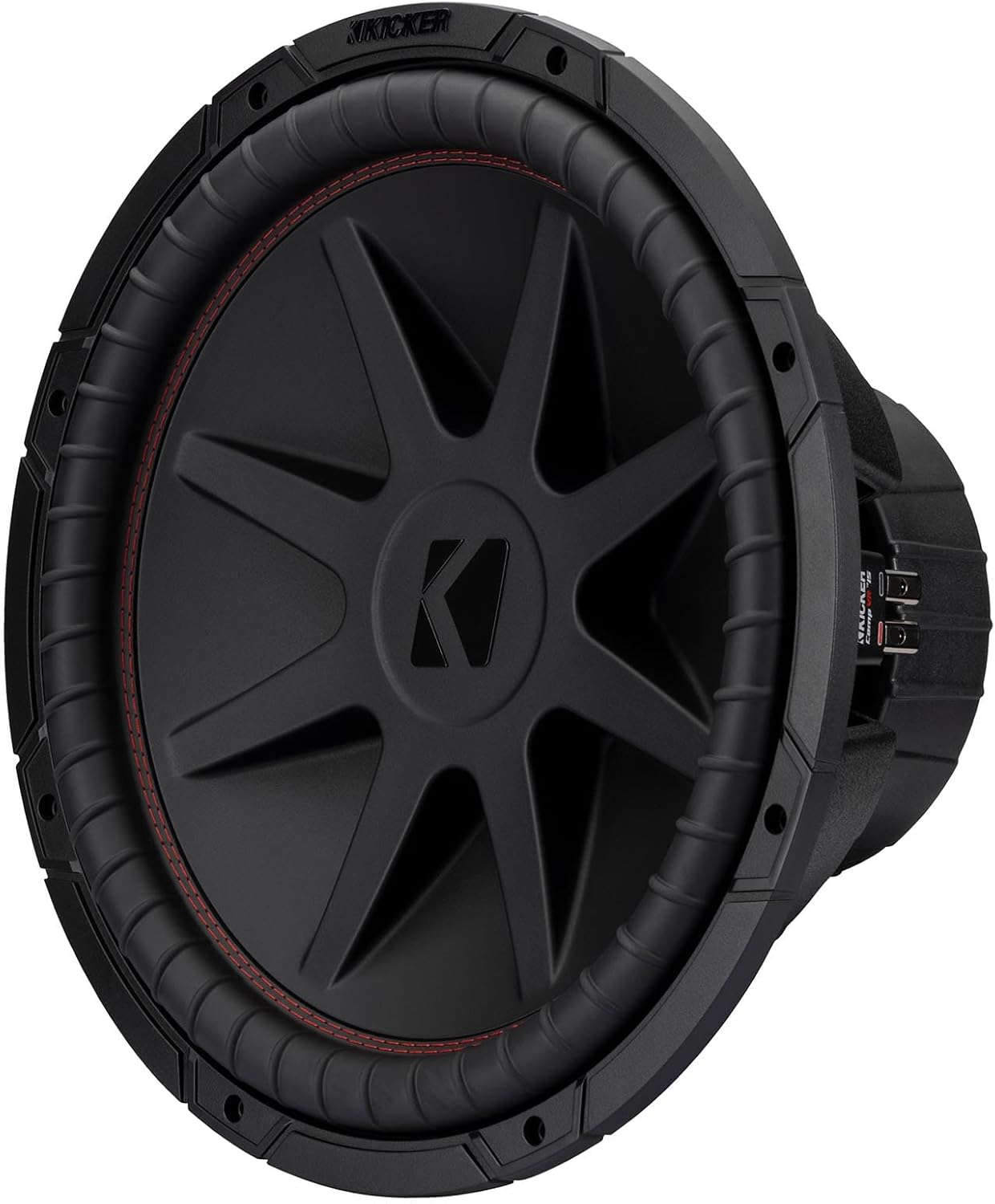 Kicker 52CVR15 CompVR 15-Inch (380mm) Subwoofer, 4-Ohm DVC Bundle
